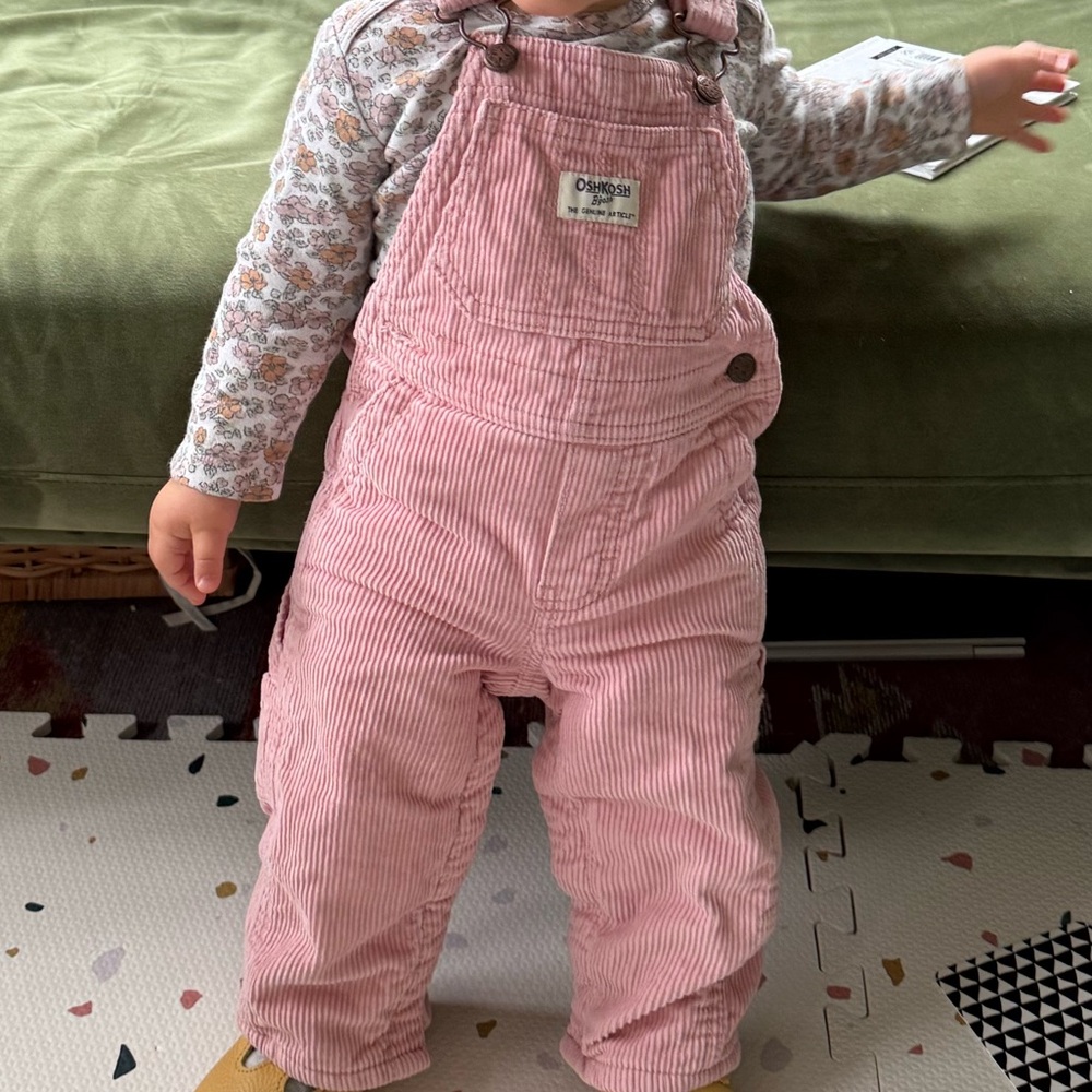OshKosh Pink Corduroy overalls